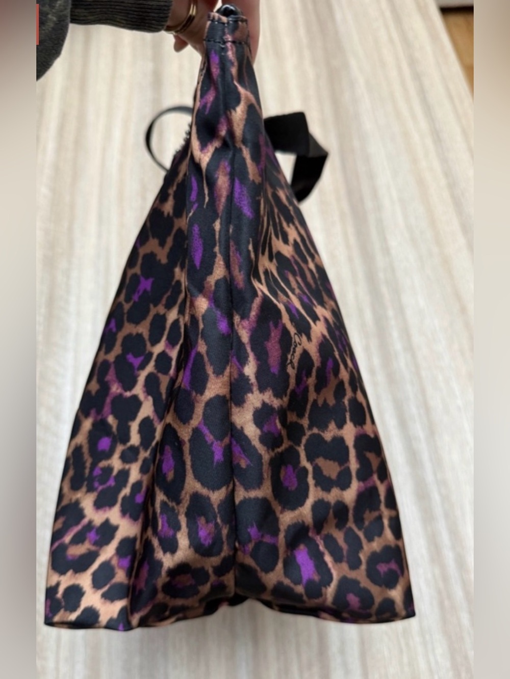 LIKE NEW Coach Nylon Weekender Ocelot Print Tote with Snap-in Pouch - Picture 9 of 16